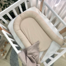 Protectie somn – Baby Nest Inimioare gri-bej